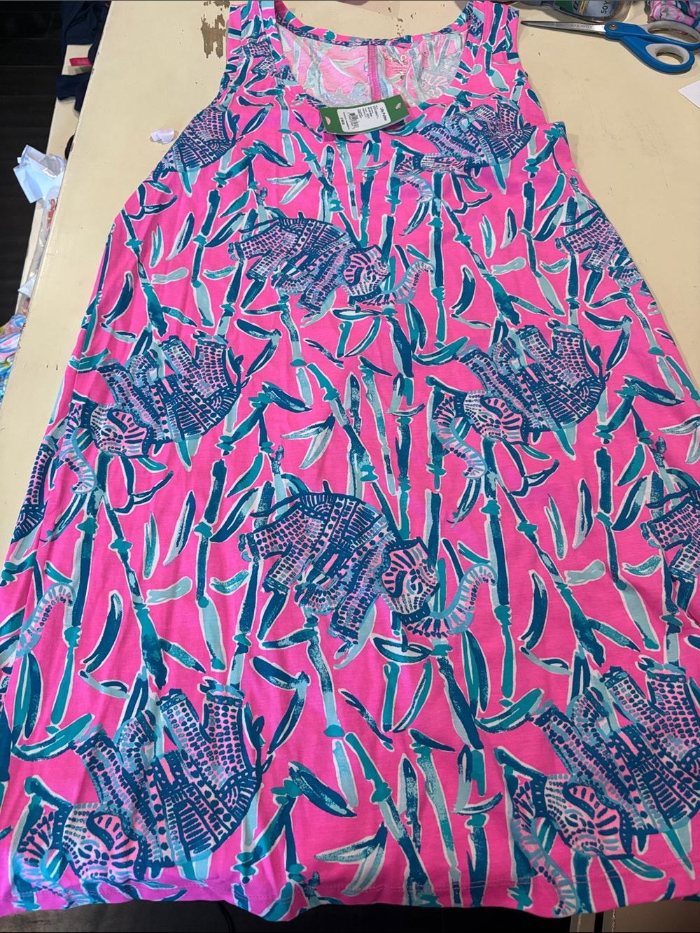 Lilly Pulitzer Raylee Dress nwt large elephants